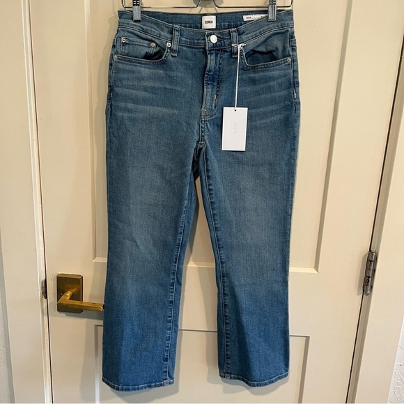 Anthropologie Edwin Cassia Mini Boot Cropped Jeans 28 - Picture 3 of 16